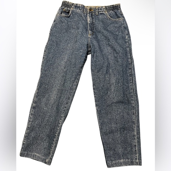 Vintage 80s/90s Lee USA made High Waist Denim Mom Jeans 14 MED - Picture 1 of 9
